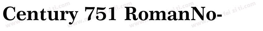 Century 751 RomanNo字体转换
